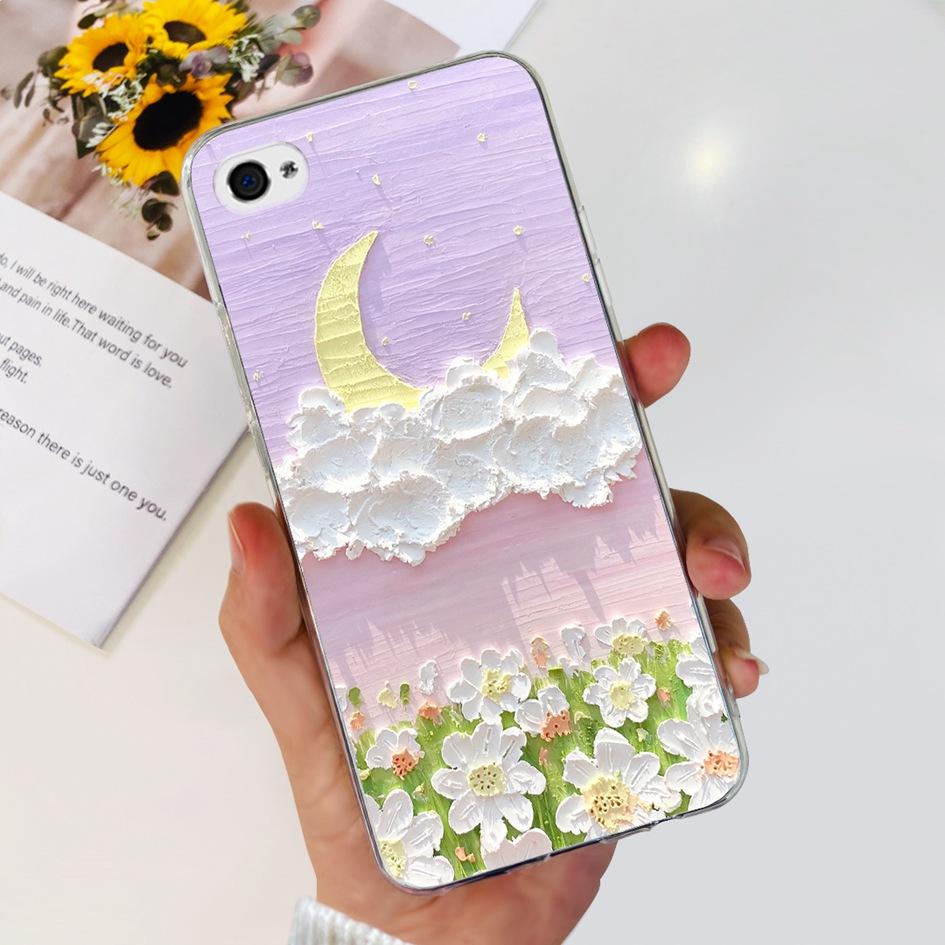 For iPhone 4 Case 3.5" Cute Cartoon Leopard Transparent Silicone Soft Cover For iPhone 4s iPhone4 Funda iPhone4s Shockproof Capa