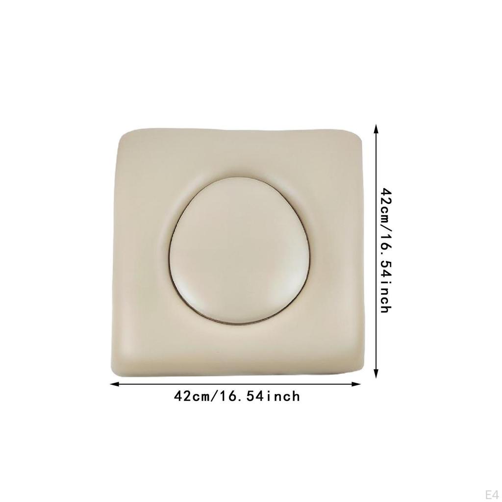 Commode Chair Cover for Hole, Waterproof Seat Pad