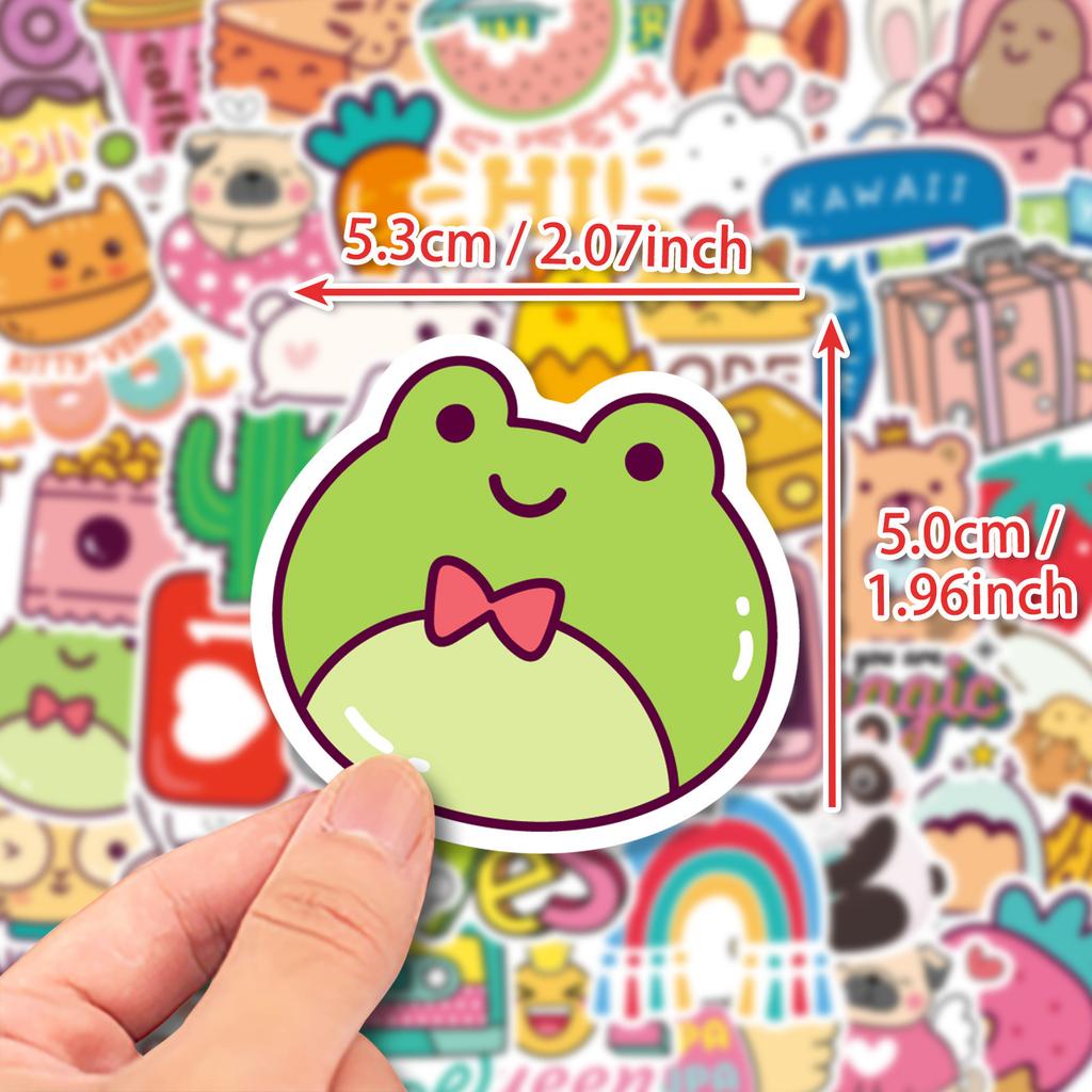 50 Bunte Leben Aufkleber Neues Produkt Bemalte Bunte Tier Graffiti Aufkleber Cartoon Niedliche Aufkleber