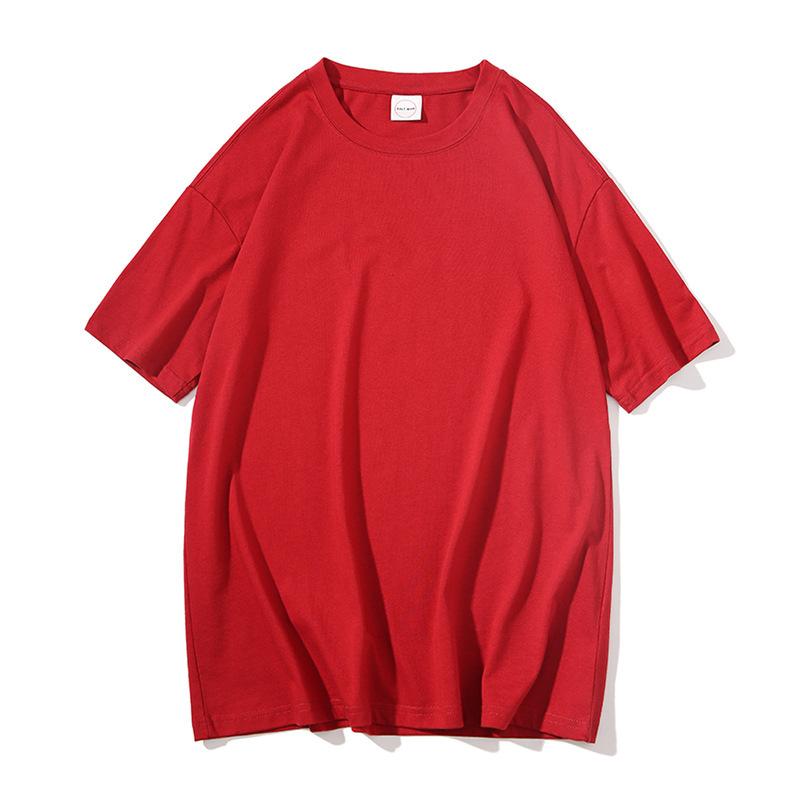Summer Solid Pure Cotton T-shirts Women Harajuku Oversized Short Sleeve Y2k Tops Unisex Korean Streetwear Casual Basic T Shirt Female Good Quality