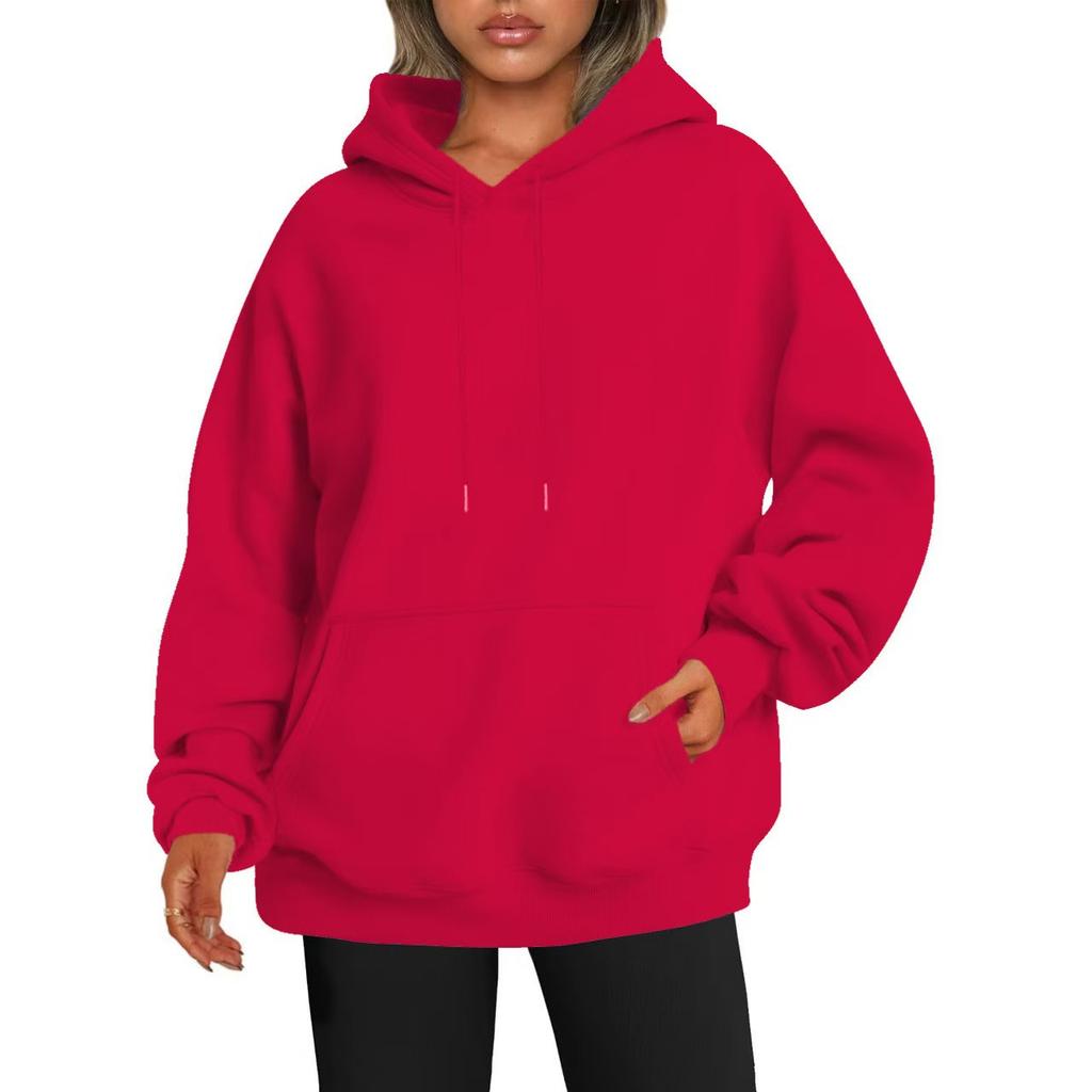 Cozy Fall/Winter Plus Size Hoodie with Thick Material and Sporty Style