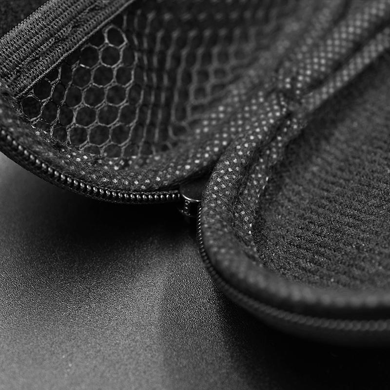 Borsa Porta Auricolari KZ Scatola Quadrata/Ovale per Cuffie Custodia per Auricolari da Viaggio Interno Esterno Accessori Con Cerniera