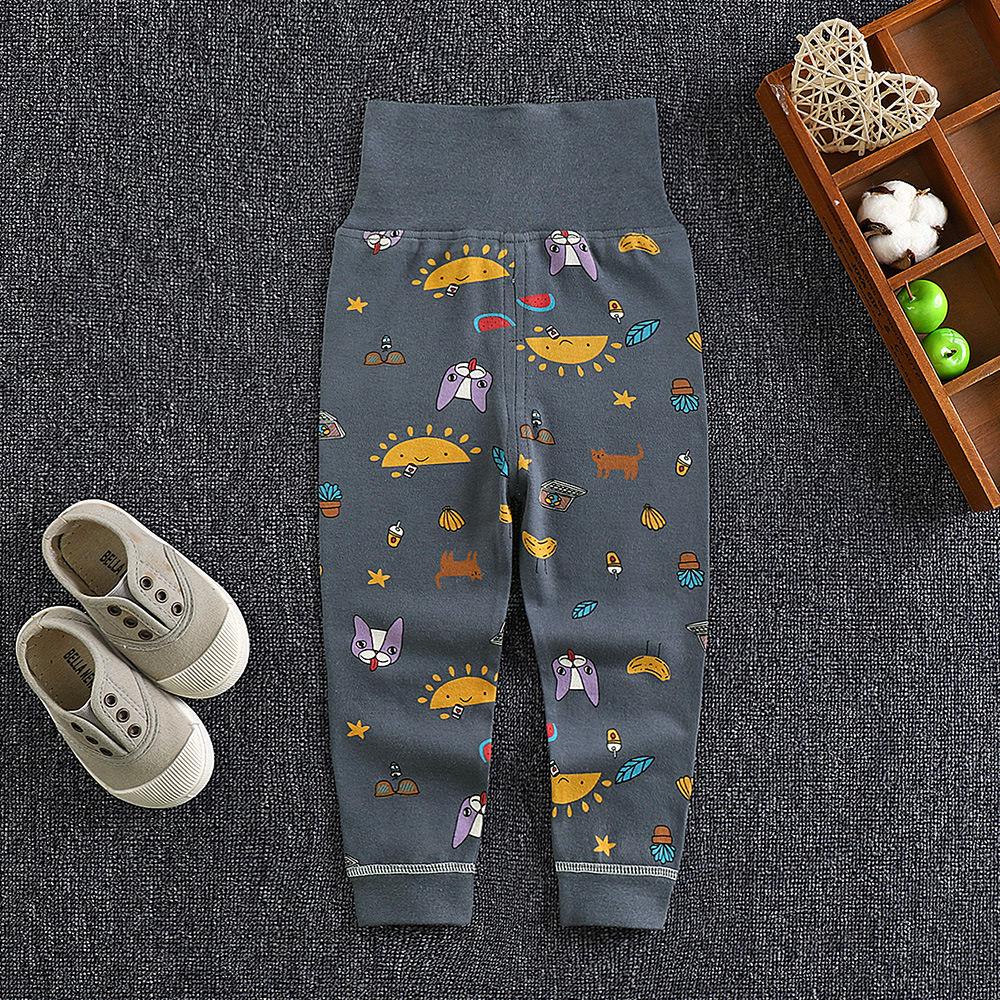 

Children s Pure Cotton High-Waist Belly Protection Pants with Open Crotch for Spring and Autumn - Boys and Girls Sleep Base Layer Pants. 90-100cm