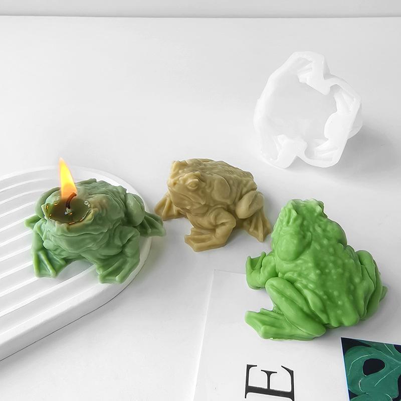 

DIY креативная жаба силиконовая форма украшения из смолы капельный клей животный гипс