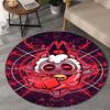 Kult Lamm Spiel Fantasy Runder Teppich für Wohnzimmer, Schlafzimmer, Spielzimmer, Stuhlunterlage, Läufer, Kreis Teppich, Große Größe Ventilator Weihnachtsgeschenk