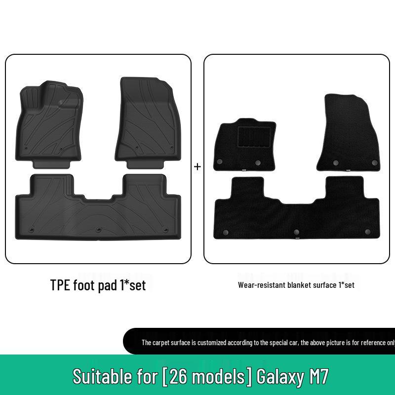 TPE Odorless Floor Mats & Trunk Liner for 2026 Geely Galaxy M7