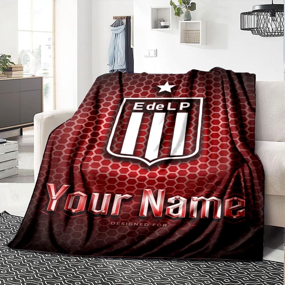 Name Custom ESTUDIANTES LP Print Flannel Blanket High Quality Warm Comfortable Cover for All Seasons Perfect for Gifts Home Decor