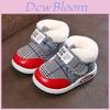 Baby Winter Toddler Shoes With Grid And Letter Print Design For Cold Weather Play And Walks