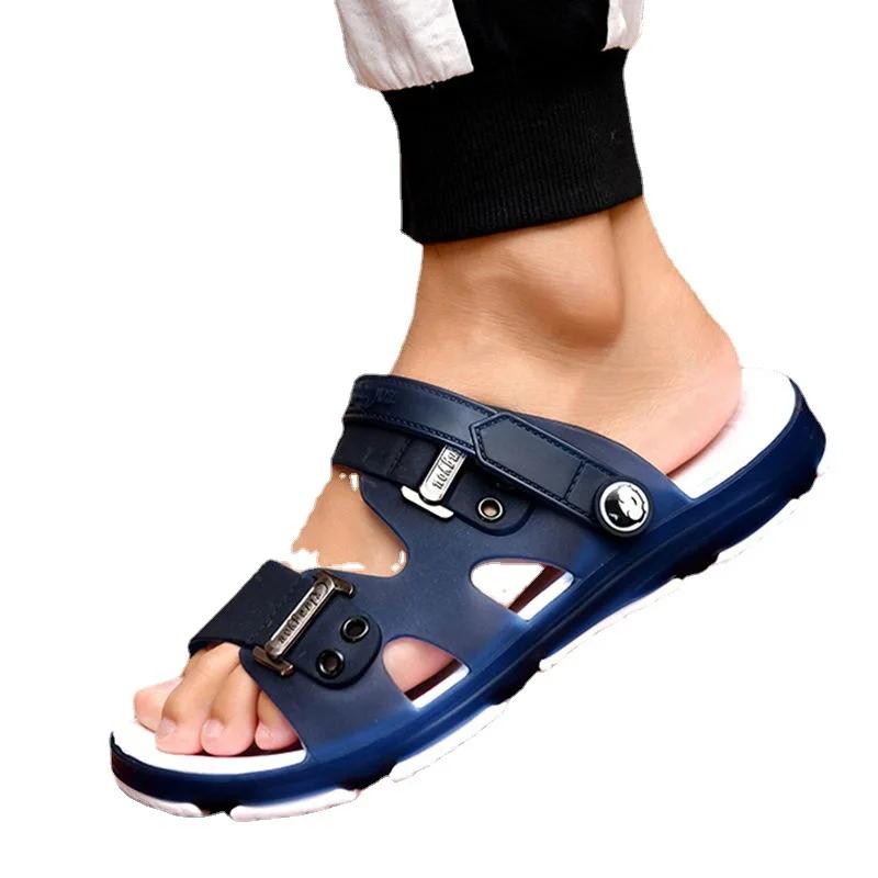 Sandals  Men Slippers Outdoor Beach Casual Shoes Zapatos De Hombre Indoor Durable Anti Slip Peep Toe New 2025