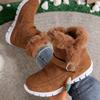 Fashion Autumn Winter New Fashionable Women's Snow Boots Thick Short Boots Plush Warm Casual Versatile Solid Color Women Cotton Shoes