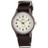 [citizen Q   Q] Women S E05a 005vk Q   Q Analog Solar 10 Atm Waterproof Nylon Strap Watch  Brown  Brown