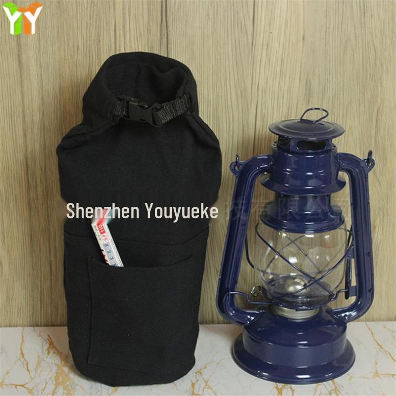 

Винтажная холщовая сумка-тоут для хранения керосиновой лампы - Сумка-чехол для кемпинга на открытом воздухе чёрный