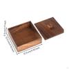 Tea Storage Box Square Organizer Rustic for Minimalists