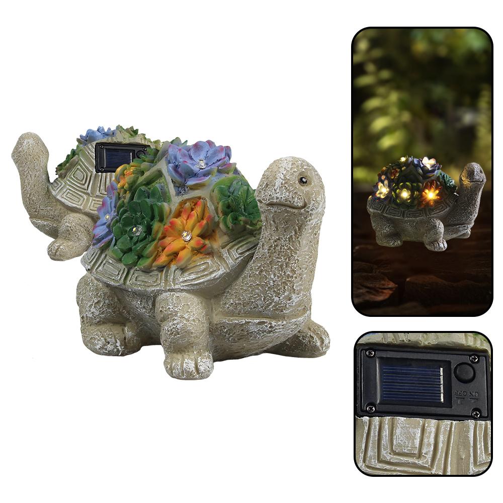 Animal Solar Garden Light Outdoor Yard Decoration Waterproof Statue Light Peacock Rabbit Elephant Turtle Banquet Party Decor