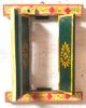 Handmade Wooden Inlay Window: Indian Folk Art Wall Decor