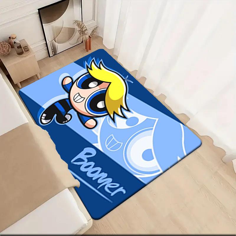1Pc The Powerpuff Girls Printed rectangle carpet, home door mat, outdoor travel protection carpet A2