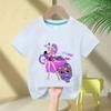 Baby Mädchen Kleidung KPop Dämonenjäger Aufdruck Kinder T-Shirt Mode Lässige Oberteile 2025 Film Rundhals Cartoon Mädchen Jungen T-Shirt Lässig