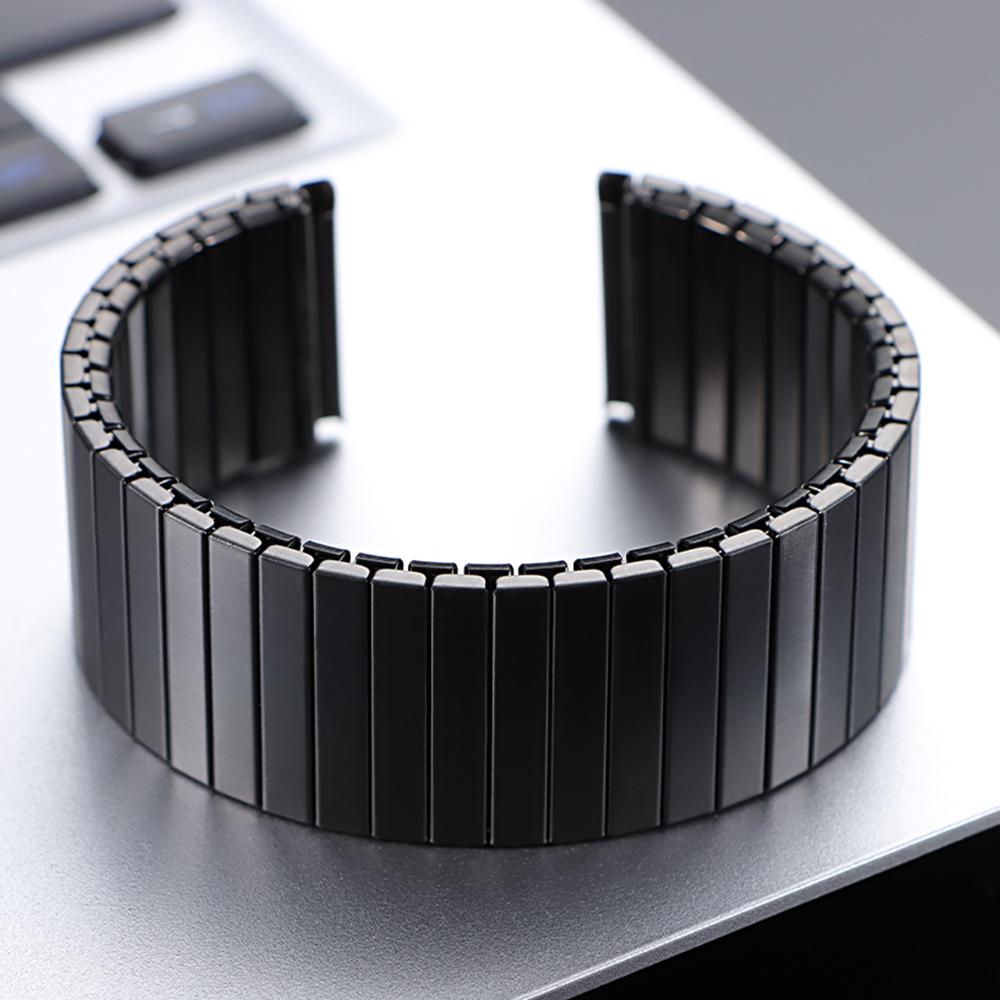 Pulseira de Relógio Elástica de Aço Inoxidável 14mm 16mm 18mm 20mm 22mm Pulseira de Expansão Pulseira de Metal Pulseira de Reposição Universal