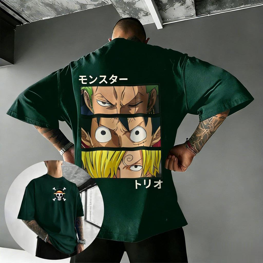 T Shirt Men Women Cotton Short Sleeve Tee Tops 2026 Summer Zoro Sanji Graphic Print Streetwear Casual Y2k