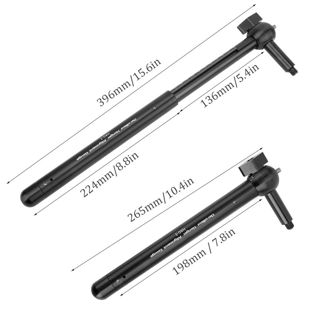 Bike Tail Hook Calibration Tools Derailleur Hanger Alignment Gauge for Mountain