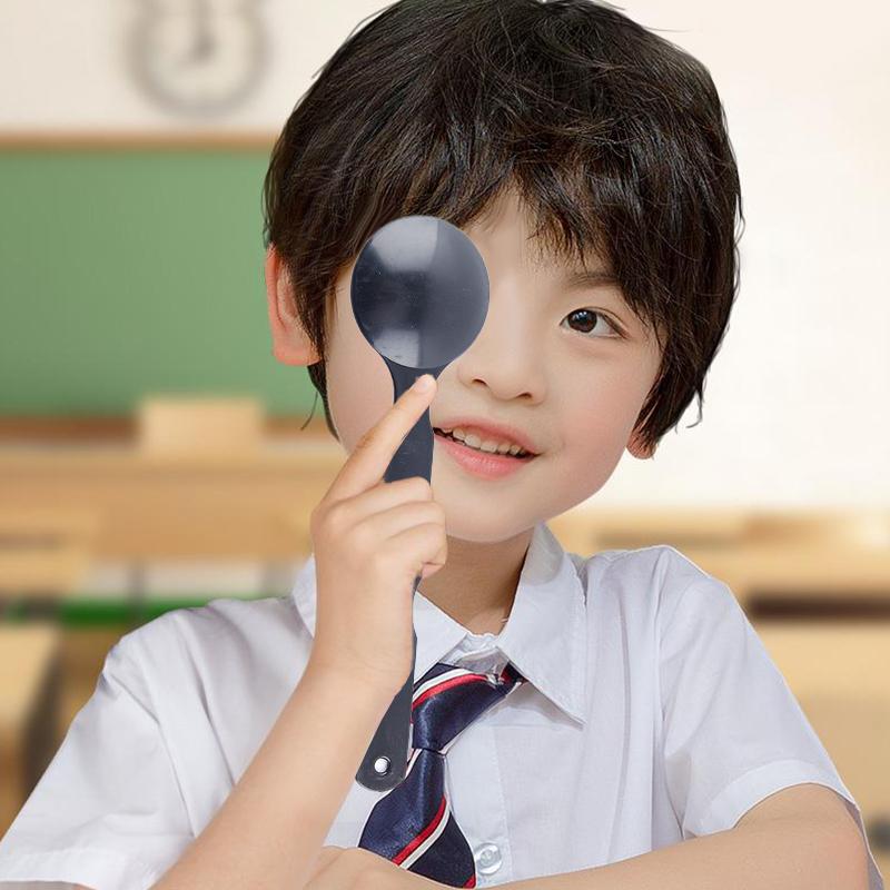 1Pcs Eye Occluder Professional Frosted Transparent/Black Handheld Optometry Tool Eye Occluder Block Plate For Vision Test