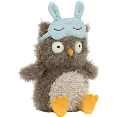 Jellycat Bird Series Audrey Hootsoftly Audrey Owl Cute Shape Brown Doll Plush Doll Sitting 20cm High