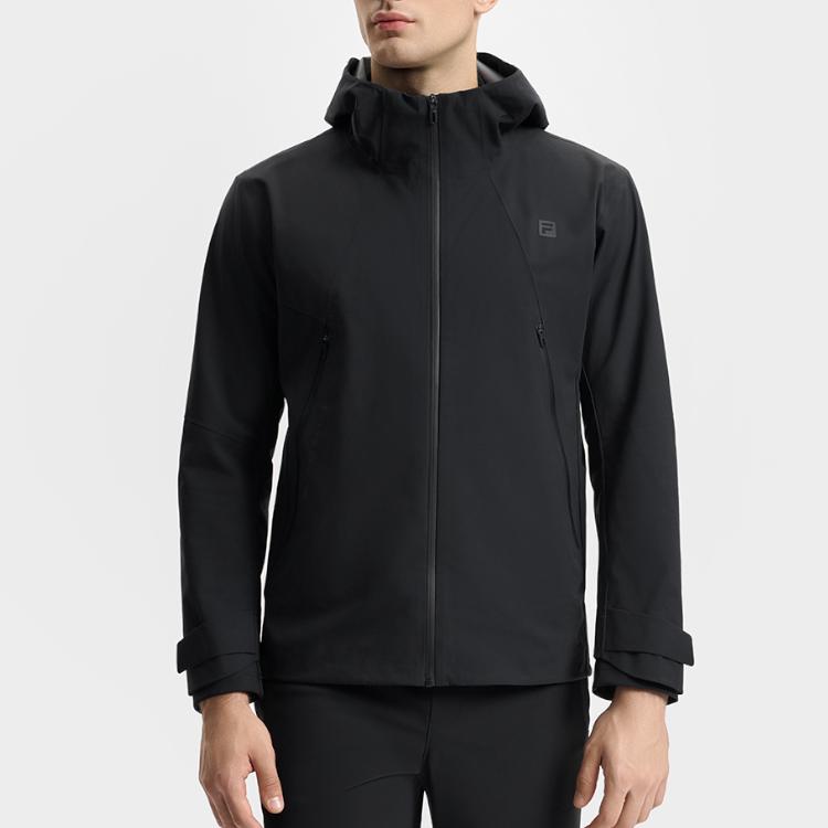 Fila Versatile Hooded Jacket Two-Piece Set Men Tops Deep-Black A11M511716FBK