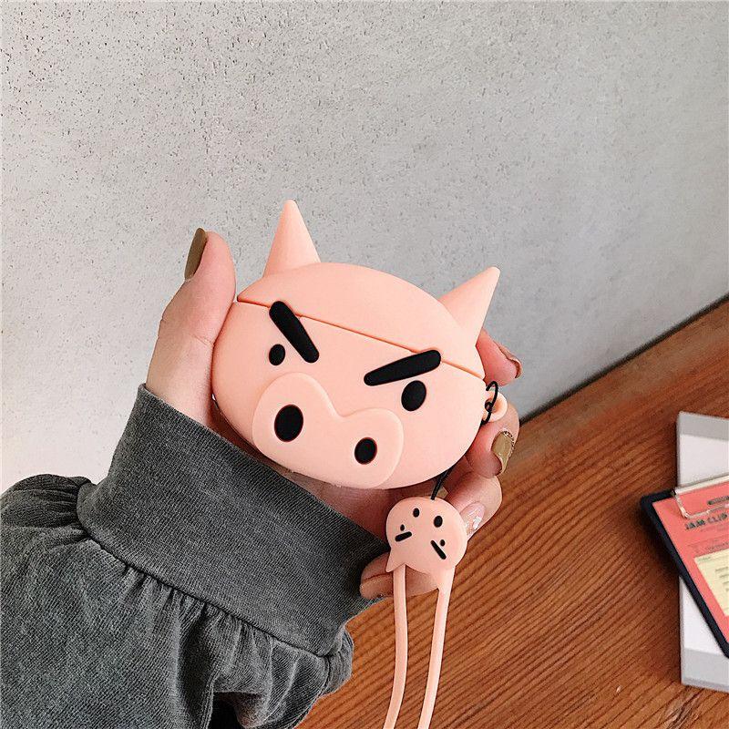 

Cartoon Zuoweimen AirPods Pro Protective Case Small White Dog Apple 1/2 Generation Bluetooth Headset Case Silicone Applicable Airpods1/2 left guard Door (without lanyard)