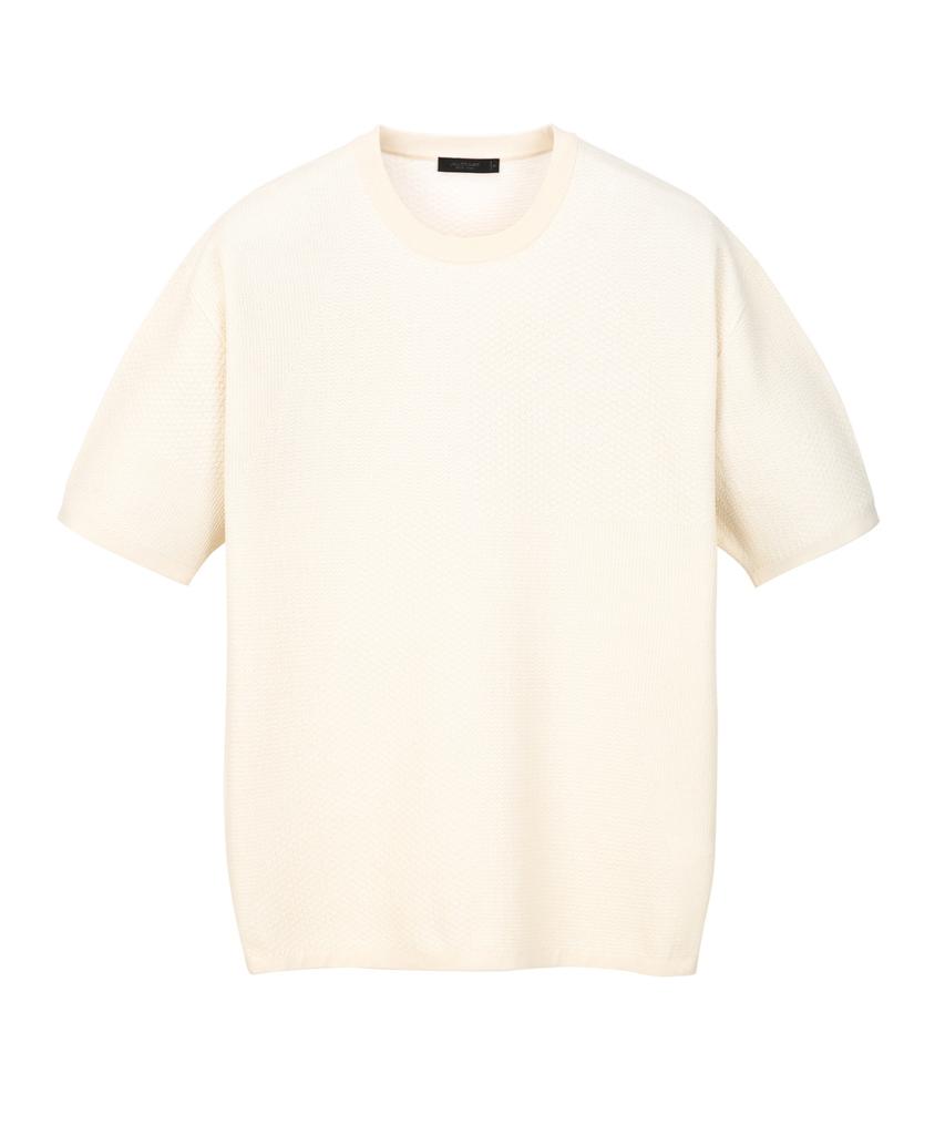 Jilseutyueoteunyuyogmaen Texture Mix Crew Neck Knit - Ivory (Jnsw6B504Iv)