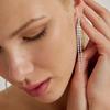 Luxenter Boucles D'oreilles Taway, En Zircone Brillant, Finition Rhodium