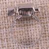 2pcs Stainless Steel Adjustable Worm Drive Hose Clamp Pipe Clip Tube Adapter 16-25mm