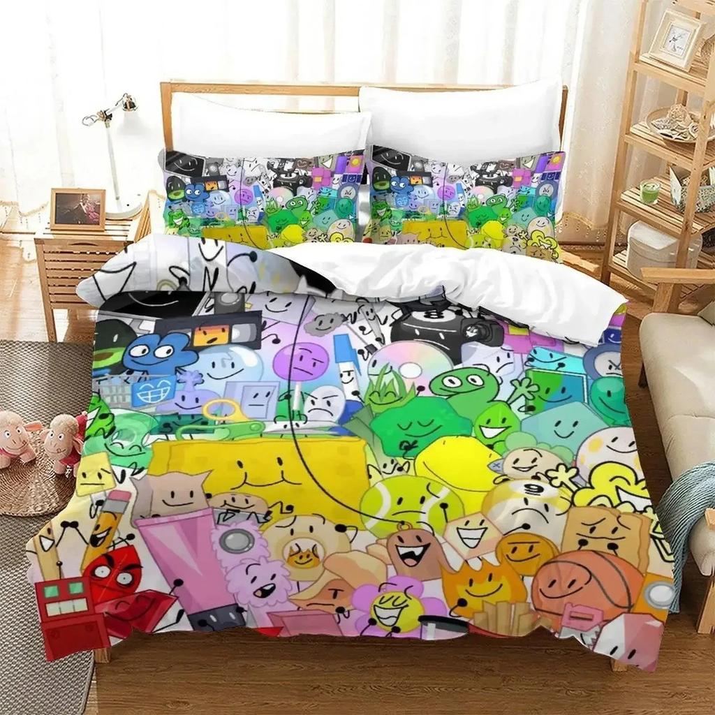 Noul set de lenjerie de pat Jacknjellify Set de pat dublu complet Queen King Size Adult Copii Dormitor Husă de pat Set cearșaf de pat Anime 3D