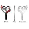 Memorial Marker for Cemetery Heart Plaque Garden Stake Mom Decoration Stake for Outdoor Yard Garden