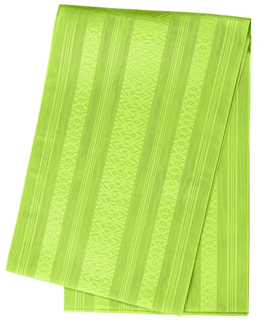 Obi Nagoya Obi Gauze Fabric Kenjo Pattern 8 Sun Made in Japan [KYOETSU] Women's (Solid Color/Light Green)