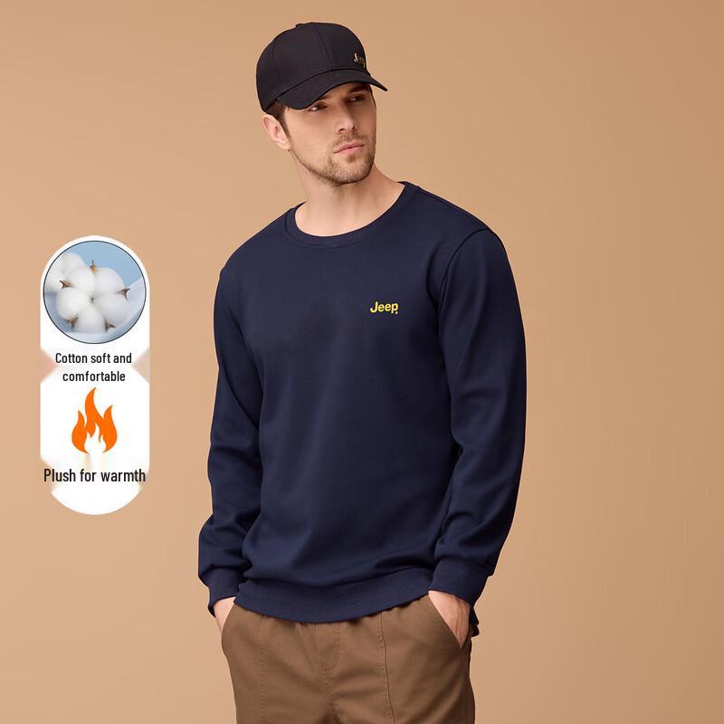 JEEP Men s Fleece-Lined Winter Sweatshirt L