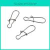 Premium Stainless Steel Fishing Fastlock Needle Swivels Snap Duo-lock Hooks Tackle Set Of 100