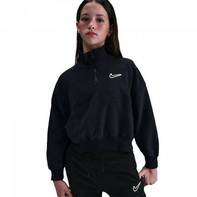 Girls Fleece High Collar Sweatshirt