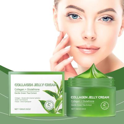 Green Tea Collagen Jelly Cream Gentle Moisturizing Moisturizing Face Soothing Moisturizing Cream For Dry Skin