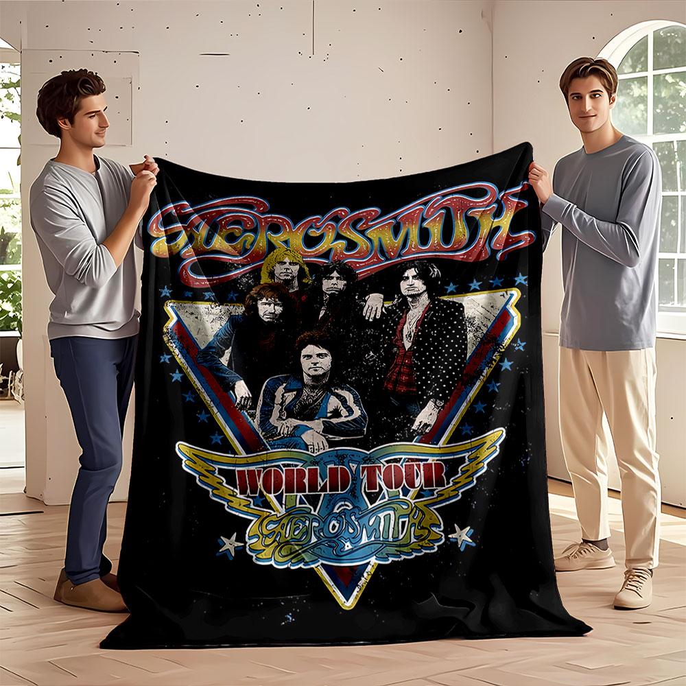 Aerosmith World Tour Blanket for all seasons blanket lunch break throw gift