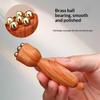 Beauty Professional Brass Rosewood Facial Handheld Gua Sha Tool Eye Relaxation Acupoint Massage