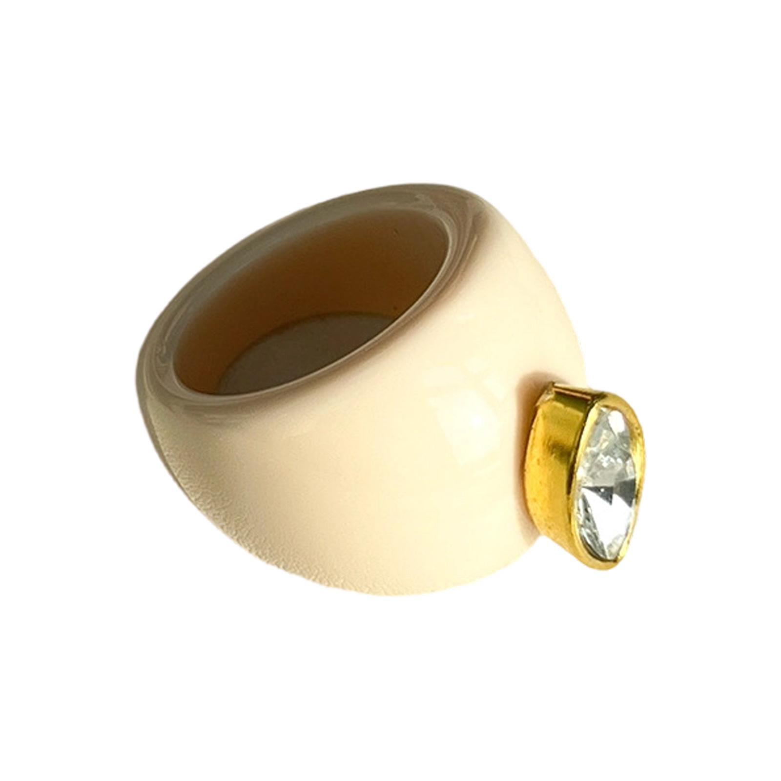 

Versatile Resin Rings Adorned With Zircon Stones Ideal For Any Outfit