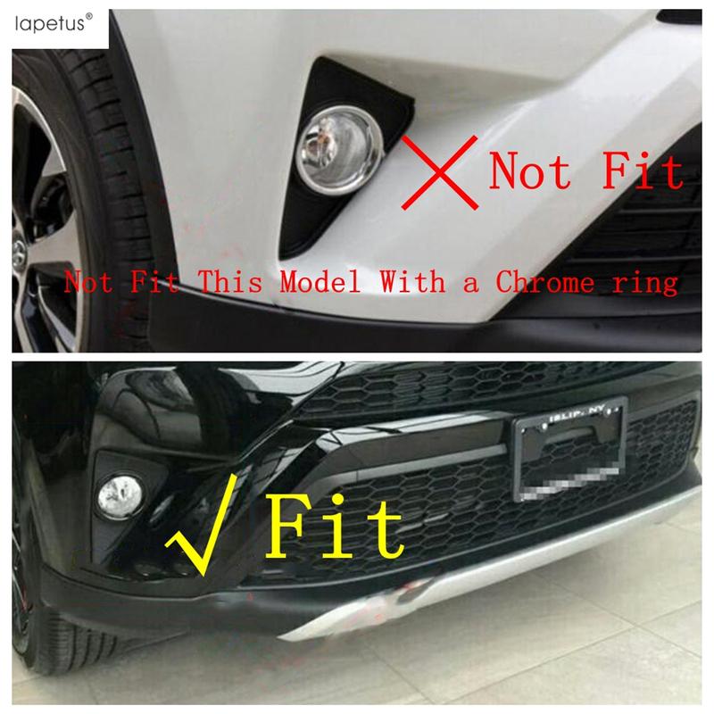 Für Toyota Rav4 Rav 4 2016 2017 2018 Frontstoßstange Nebelscheinwerfer Lampen Rahmen Augenbraue Dekorationsabdeckung Zierleiste ABS Chrom Zubehör