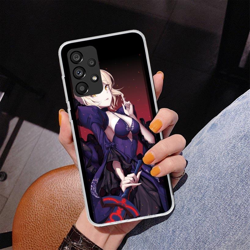 Fate Zero Stay Night Saber Phnoe Case for Samsung Galaxy A17 A37 A57 A16 A26 A36 A56 A15 A14 A13 A55 A54 A53 A35 A34 A33 A25 A24