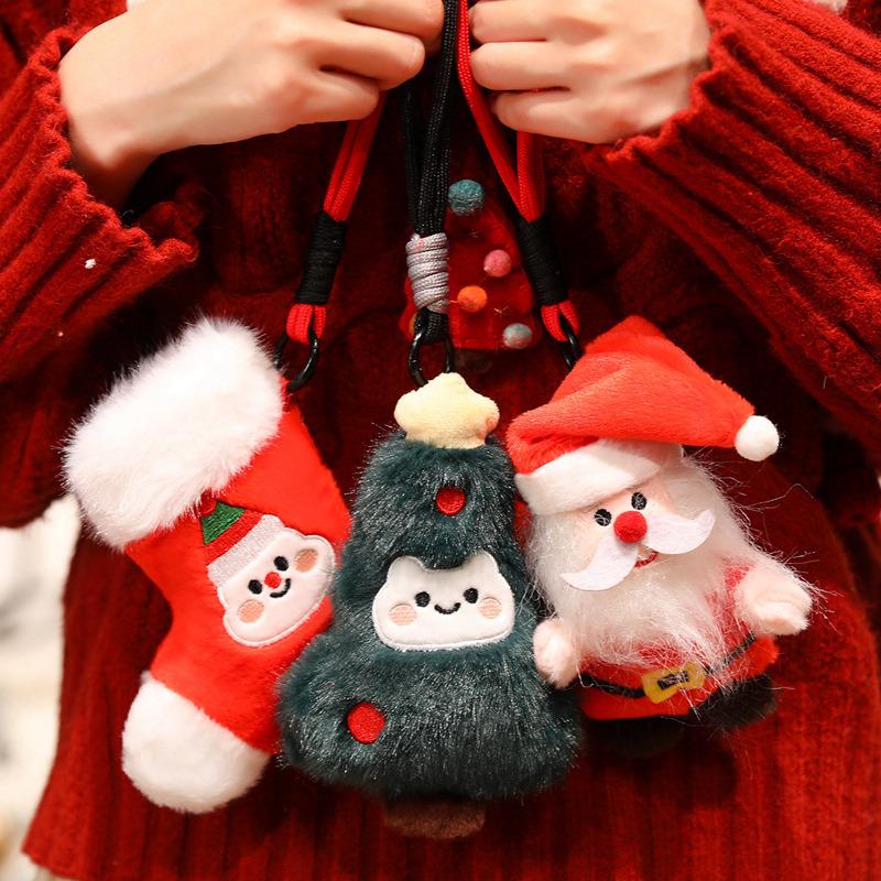 Cross-border Santa Claus Christmas Tree Plush Toy Pendant - Small Size Rag Doll