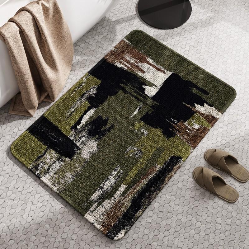 Natural Diatomite Bath Mat Absorbent Quick Dry Non Slip Floor Rug Bathroom Entryway Kitchen