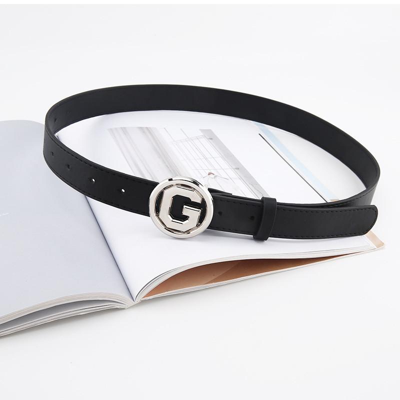 Women s Cowhide Waist Belt Fashionable New All-match Casual Belt Smooth Buckle Korean Style Simple Fashion Belt In Stock