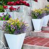 12/18/24PCS Artificial Eucalyptus Plants - UV-Resistant Plastic Faux Greenery -Home Decor, Patio Tabletop, Garden-All-Season