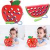 Wooden Diy Educational Toy For Children With Nonelectric Interactive Fruit Puzzle