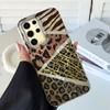 Leopard Print Water Wave Texture Phone Cases for Samsung Galaxy S25 S24 S23 S22 S21 FE Plus Ultra S24+ S25+ Shell Silicone Cover