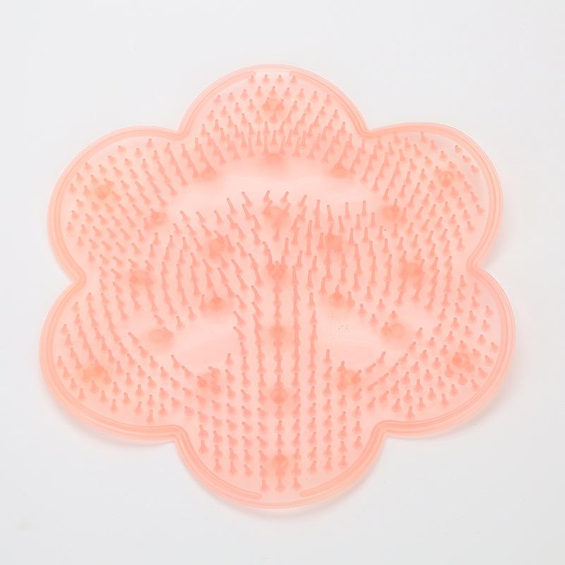 Foot Scrubber Shower Silicone Suction Nonslip Foot Bath Mat Massage Cushion